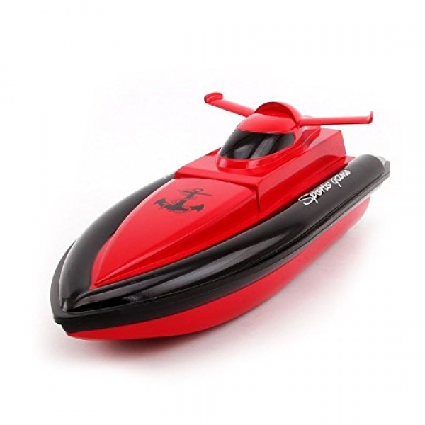 KingPow Distant Administration Boat Handiest Works In Water Rc Boat- Crimson(Not Any Responds On The Land)