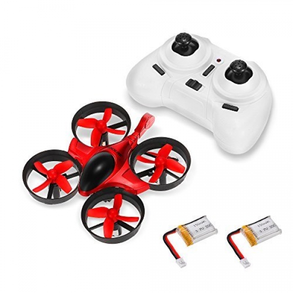 GoolRC T36 Mini RC Quadcopter Drone 2.4G four Channel 6 Axis With 3D Flip Headless Mode One Key Return Nano Copters RTF Mode 2 With Bonus Battery(Purple)
