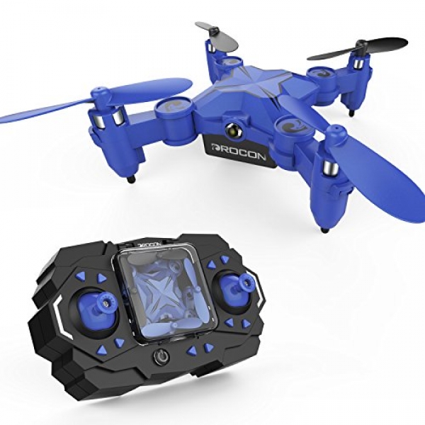 DROCON Scouter Foldable Mini RC drone for teenagers with Altitude Motivate Mode, One Key Take off Landing,
