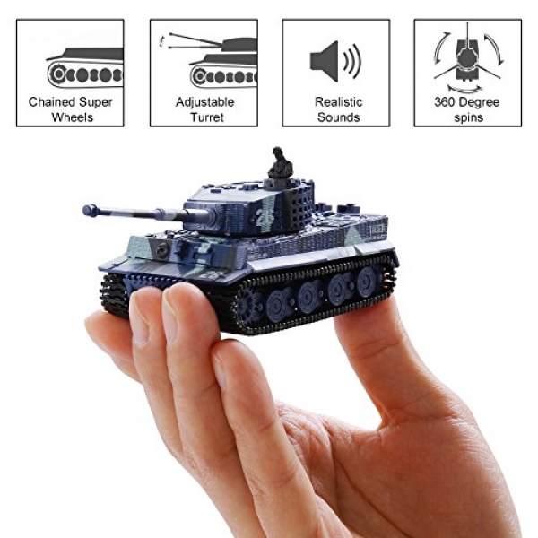 SGILE RC Radio Tank Xmas Gift Toy, Far-off Protect an eye on Invincible Twister Twister Vitality Wheels Stunt Automobile Rechargeable Toys for Boys,