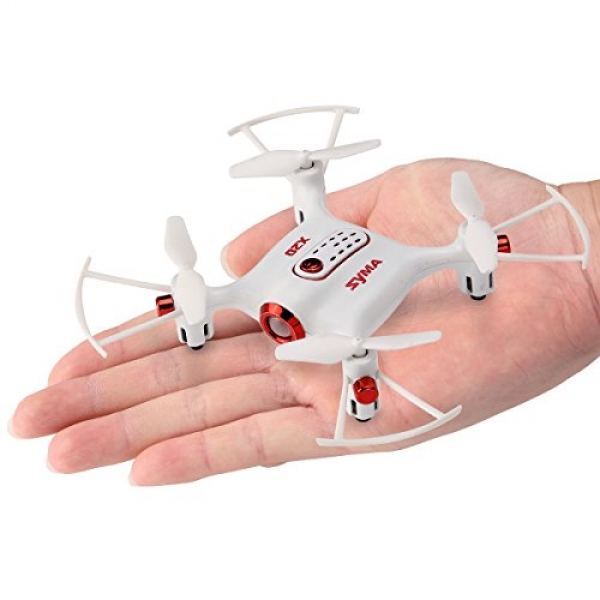 Most modern Syma X20 Mini Pocket Drone Headless Mode 2.4Ghz Nano LED RC Quadcopter Altitude Lend a hand White