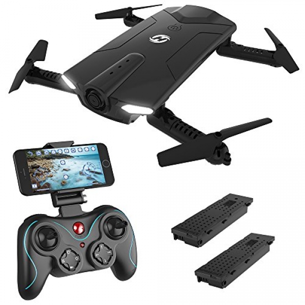 Holy Stone HS160 Shadow FPV RC Drone with 720P HD Wi-Fi Camera Reside Video Feed 2.4GHz 6-Axis Gyro Quadcopter for Youngsters &