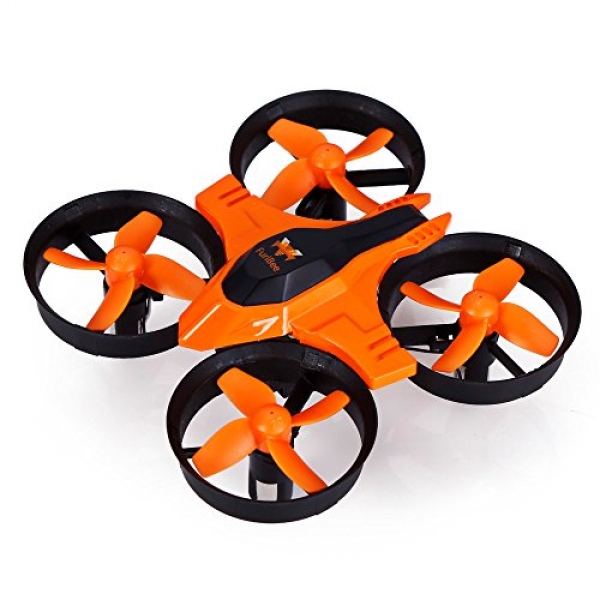 FuriBee F36 Mini UFO Quadcopter,with 2.4GHz 4CH 6 Axis Gyro RC and Headless Mode(orange )