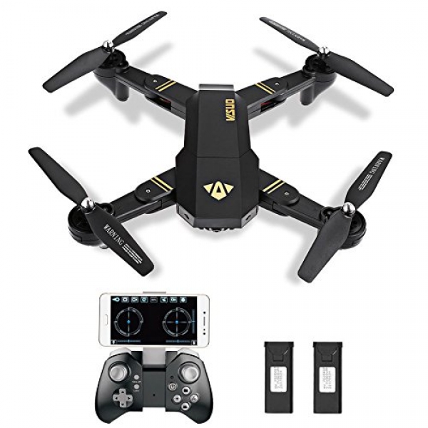 GordVE RC Drone Foldable Flight Course FPV VR Wifi RC Quadcopter 2.4GHz 6-Axis Gyro A ways away Abet a watch on Drone with 720P HD 2MP Digicam Drone