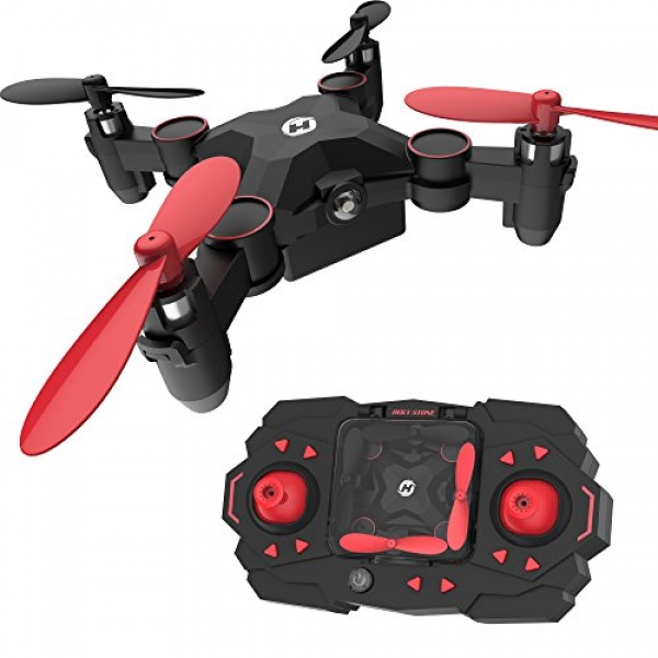 Holy Stone HS190 Foldable Mini Nano RC Drone for Teens Gift Transportable Pocket Quadcopter with Altitude Have faith 3D Flips and Headless Mode Easy to Fly for Beginners