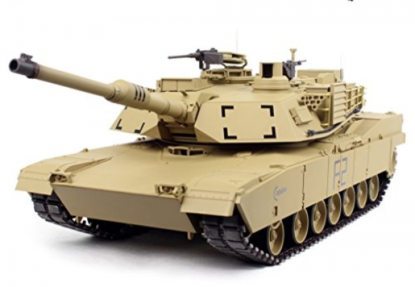 Some distance-off Bear an eye on 2.4Ghz 1/16 Scale US M1A2 Abrams Air Peaceable RC Fight Tank Smoke & Sound (Upgrade Model w/ Metal Instruments &