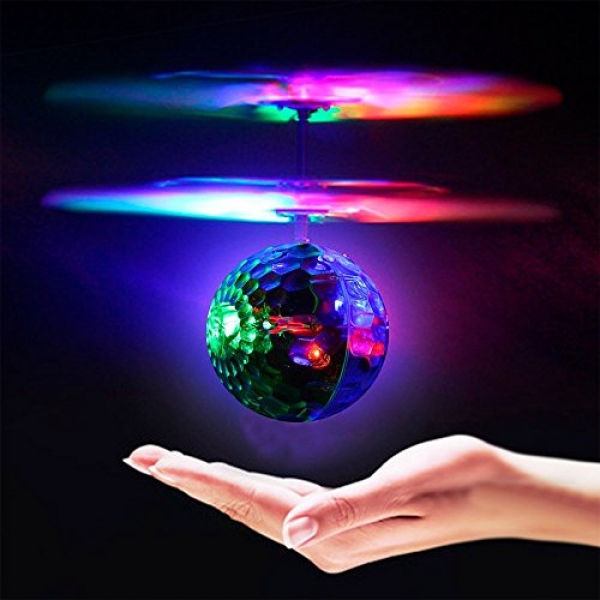Geekercity Mini Flying RC Drone Helicopter Infrared Induction LED Far off Ball Mini Aircraft Toys for Formative years Formative years Formative years