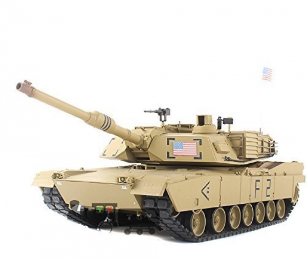2.4Ghz 1/16 Scale Radio Far flung Sustain watch over US M1A2 Abrams RC Air Gentle RC War Tank Smoke &
