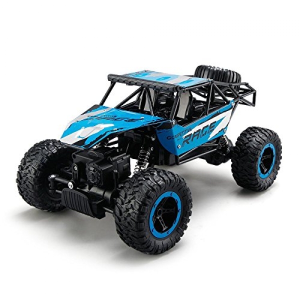 TOYEN GordVE GV005 A ways off Adjust Vehicles,RC Rock Off-Highway Automobile 2.4Ghz four wheel force Rapid Budge Racing Vehicles-Blue