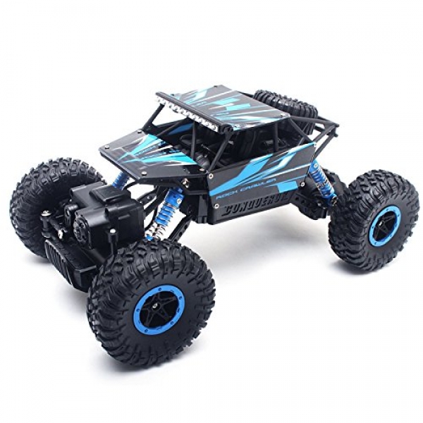 Cheerwing 1:18 Rock Crawler 2.4Ghz A long way away Abet an eye on Vehicle four wheel power Off Avenue RC Monster Truck Blue