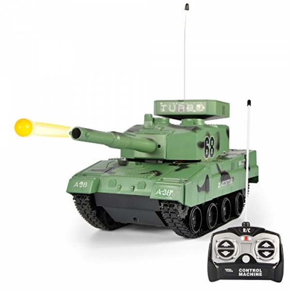 RC Vitality BB Tank Radio Faraway Regulate Protection force Fight Tank that Shoots Airsoft Bullets