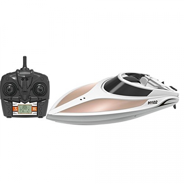 Haehne Radio Controlled Toy Excessive Tempo Racing RC Boat, LCD Camouflage, 2.4G System, Reversion, Left / Correct Swap Mode, A long way-off Have an eye on Model Ship,