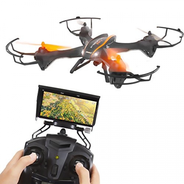 SereneLife Predator WiFi FPV Drone, four Channel 2.4G 6-Gyro Quadcopter With HD Camera and Are living Video, Gravity Induction RC Drone With Headless Mode Feature And Low Voltage Apprehension,