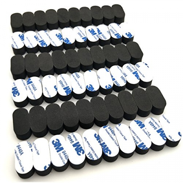 EUDAX 60pcs FPV Shaded M3 Sponge Mat Landing Skid Pad Gear Anti-vibration shockproof foam sticky tape for rc multirotor Quadcopter racing copter drone mini-quad QAV-R 220 QAV-X QAV ZMR250 qav250 qav210