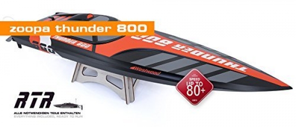 Zoopa Automobile Real Remote Controlled RC Speedboat, 2.4GHz