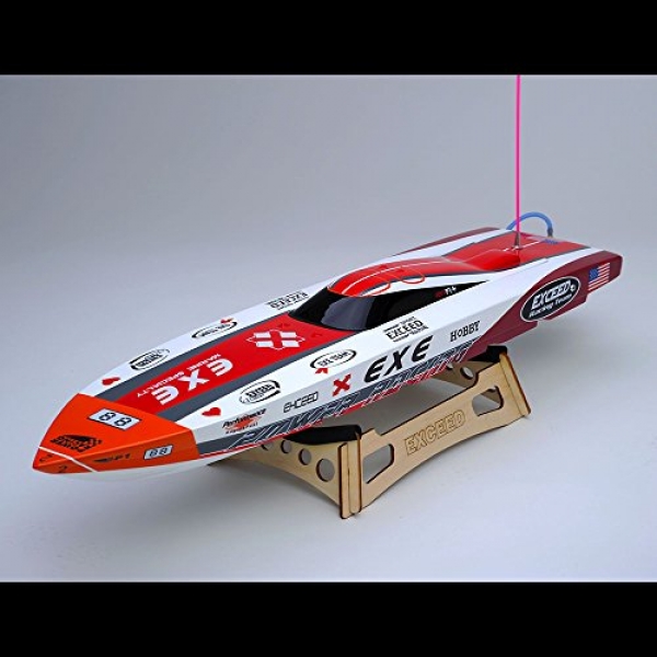 Exceed Racing Electrical Powered Fiberglass Dee V 720mm Brushless Nearly Ready to Hurry RC Boat (ARTR)