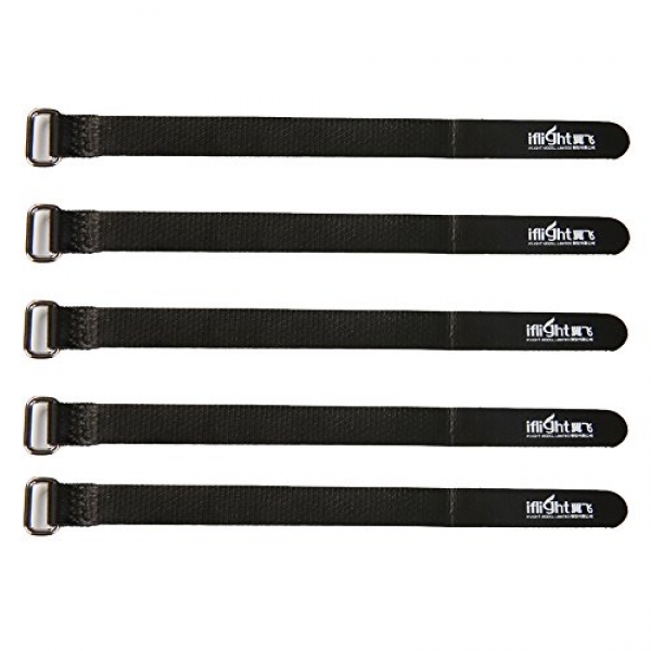 iFlight 5pcs RC LiPo Battery Straps 10x130mm Rubberized Straps Non-Race for Runt Whoop Quadcopters Indoor Micro FPV Racing Drone (shaded)