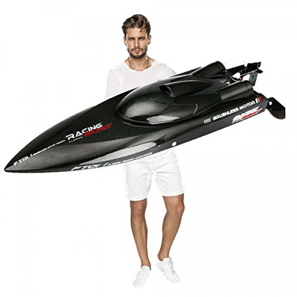 Laggest Racing Excessive Skedaddle Boat 2.4G 4CH 55KM/H Brushless Motor Closing Model Beautiful Configuration Spare time activities Player Grownup Decide 26′