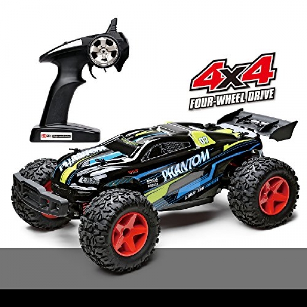 Offroad Distant Protect an eye on Automobile, Demaxis Rtr Electrical 4×4 Excessive Tempo 30 mph Rc Automobile Monster Truck 1/12 Scale Exterior Rc Barren space Buggy with Led Lights