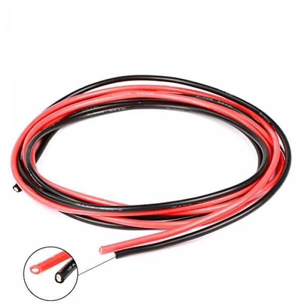 iFlight 12AWG Silicone Wire thirteen Toes [6.5 ft Black And 6.5 ft Red] High Temperature Resistant Relaxed and Versatile Silicone Wire Cable RC Drone Spare Design (12 Gauge)