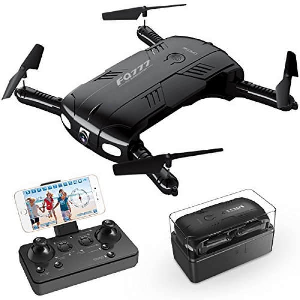 Drone with Digital camera Are living Video, RC Quadcopter Pocket Drones with 2 Batteries, Easy to Consume for Novices,2.4G 6-Axis Headless Mode Altitude One Key Return 3D Flips and Rolls Toys
