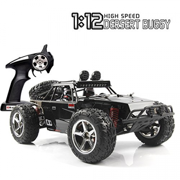 SZJJX RC Automobile, 1/12 Scale four wheel force High Mosey Automobile 35MPH+ 2.4Ghz Radio Remote Modify with LED Light Vision –