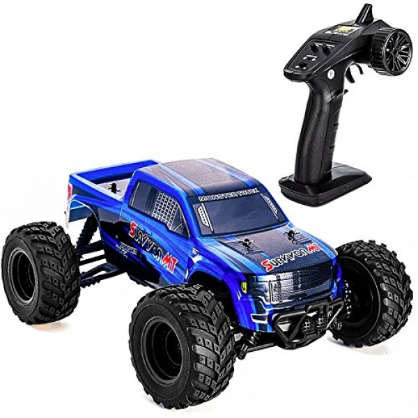Distianert 1:12 RC Vehicle 4 wheel power High Speed Off Highway Far off Management Vehicle 35km/h 2.4Ghz Radio Controlled Monster Truck Buggy Racing Toy Electric Vehicle Rock Crawler with LED Evening Imaginative and prescient