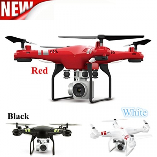 YJYdada 2.4G Altitude Attend HD Camera Quadcopter RC Drone Wifi FPV Dwell Helicopter Skim (Crimson)