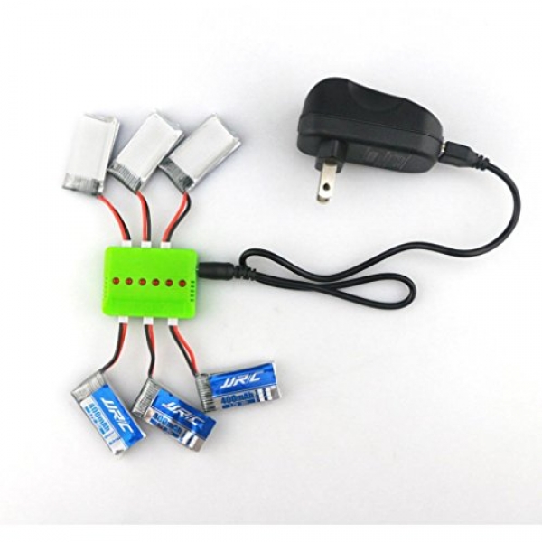 Dreamyth JJRC four In 1 three.7V 400mAh 30C LiPo Battery with Charger For H31 RC Drone Sturdy (Multicolor)