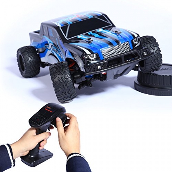 All Terrain RC Autos,LBKR Tech Remote Administration Electric Truck,RC Monster Truck 4×4 Off Avenue,RC Rapid Car with 20MPH Hump,RC Truggy 1/24 Scale,2.4Ghz RC Autos for Kids