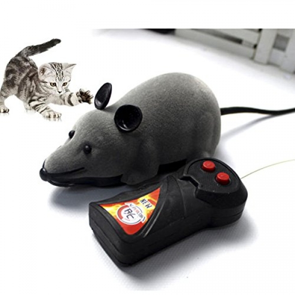 Giveme5 Wi-fi Far away Defend a watch on Mock Flawed Rat Mouse Mice RC Toy Prank Humorous epic Provoking Trick Bugs for Celebration and For Cat Pup Humorous Toy (Grey)