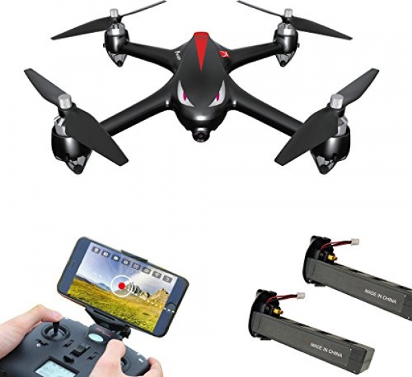 DronesGlobe MJX Bugs 2w [2 Batteries Included] 1080p Camera Drone With Long Battery Lifestyles – Long Fluctuate Drone With GPS,