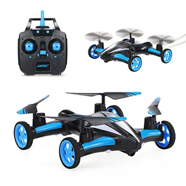 SZJJX RC Flying Automobile Air-Ground Quadcopter Distant Regulate Drones 6-Axis Gyro 2.4Ghz 6CH Land/Sky 2 Modes Helicopter Blue