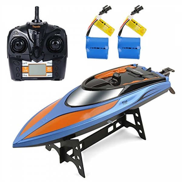 Gizmovine RC Boat Toys, Far away Retain watch over Boat for Pools and Lakes 2.4GHz Excessive Dawdle RC Racing Boats for Adults &