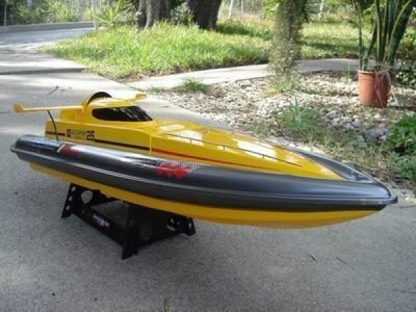 32″ Yellow Excessive Efficiency Majesty 800S Radio Some distance-off Preserve watch over Electrical EP RC Racing Velocity Boat RC RTR