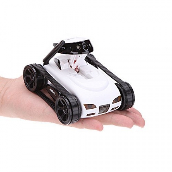 MakeTheOne Wi-fi Mini RC Tank with zero.3MP HD Digicam 777-270 Wifi Distant Alter by iPhone, iPad, Android-White