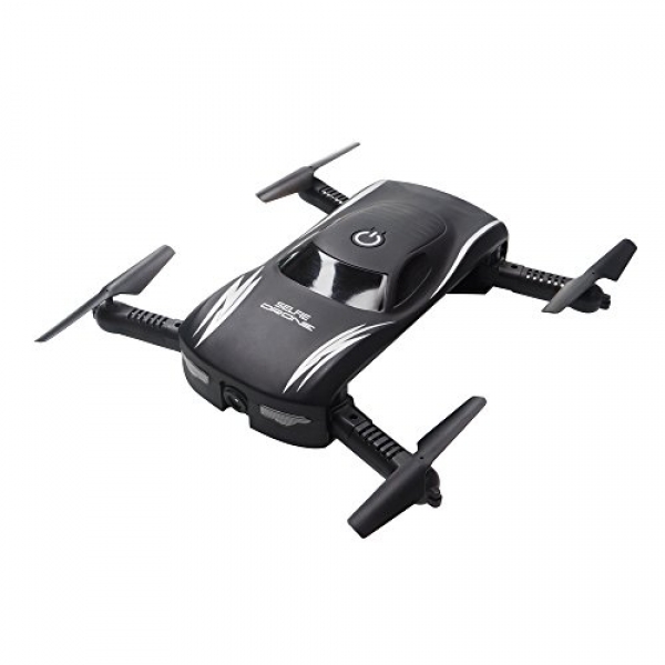 ARRIS RC Foldable Pocket Drone w/ Altitude Preserve / zero.3MP HD Camera / Headless / Voice Control / G-Sensor Wifi FPV Quadcopter