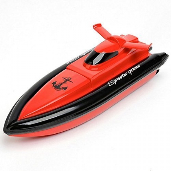 RC Boat SZJJX A ways-off Administration High Speed Electrical Flee Boat four Channels for Pools, Lakes and Outdoors Trudge JX800 Red