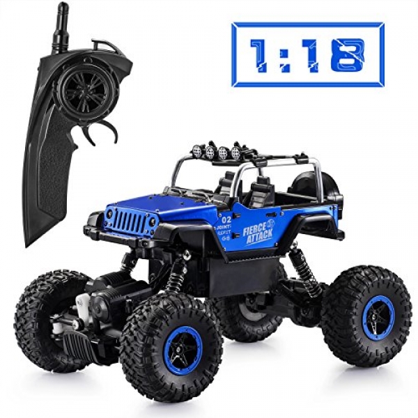 Tobeape RC Automobile, Wireless Distant Preserve an eye on Off Avenue RC Toy Automobile, 1/18 Scale Excessive Streak RC Truck,