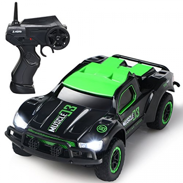 SGILE 2.4Ghz High Lag RC Drifting Car Toy for Boy Kids Adults, Rechagable Mercurial Off-avenue LED Car Racer for Birthday Reward Current,