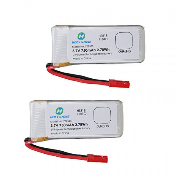 Holy Stone 2 x three.7V 750mAh Lipo Battery for RC Quadcopter F181
