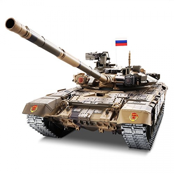 Heng Long A ways away Support watch over 2.4Ghz 1/sixteen Scale Russian T-ninety RC Principal Battle Tank with Metal Gear and Tracks,