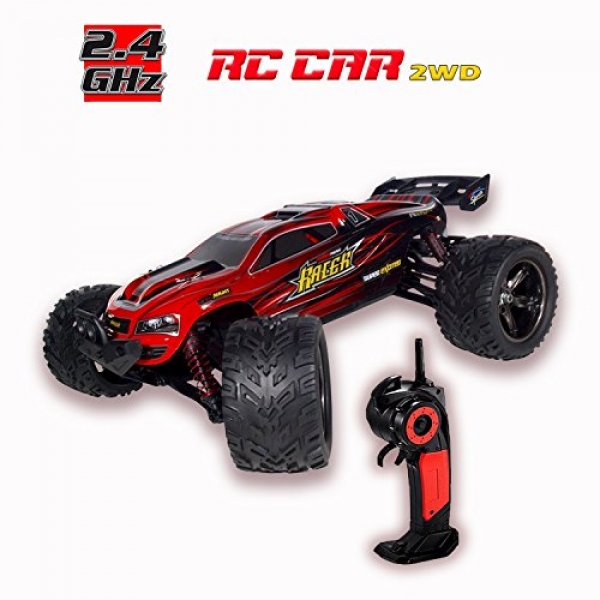 GoStock 1/12 Scale 2.4Ghz 2WD Radio Controlled RC Float Autos – Red
