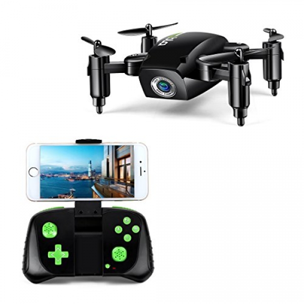 LBLA Mini Foldable RC Drone, FPV 2.4Ghz 6-Axis Gyro Altitude Support RC Quadcopter with HD WiFi Digicam