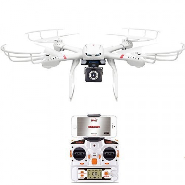MJX X101 RC Quadcopter with Gimbal 2.Four Ghz 6-axis Rc Helicopter Drone with 1.0MP 720p HD FPV Precise-Time C4008 Digicam Relevant with 3D VR Headset