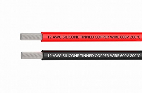 TUOFENG 12 Gauge Electrical Wire 20 Ft [10 ft Black And 10 ft Red] wire – 12 AWG Silicone Wire –