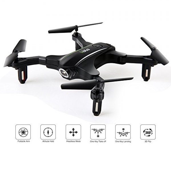 LBLA Mini Foldable RC Drone 2.4Ghz 6-Axis Gyro Altitude Protect RC Quadcopter Sunless