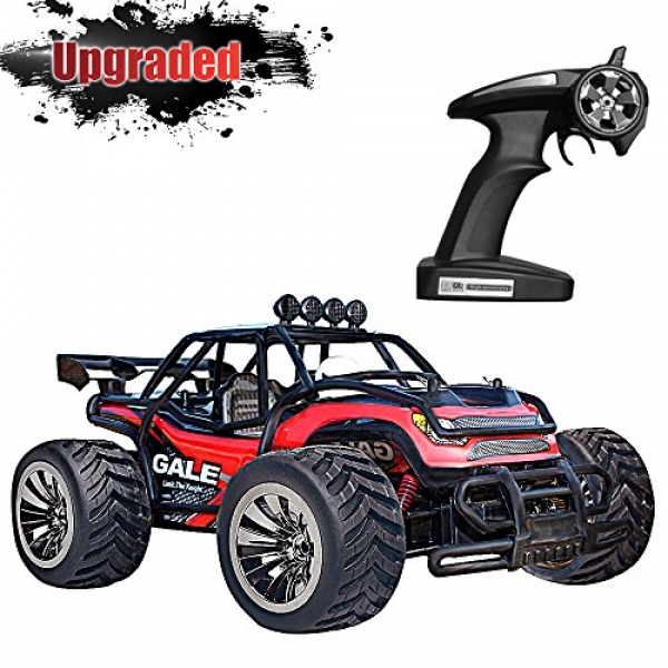 VATOS RC Automobile, Some distance away Care for a watch on Automobile Electric Racing Automobile Off Road 1:16 Scale Desolate tract Buggy Automobile 2.4GHz 50M 2WD High Elope Electric Elope Monster Truck Hobby Rock Electric Buggy Crawler Handiest Toy Automobile