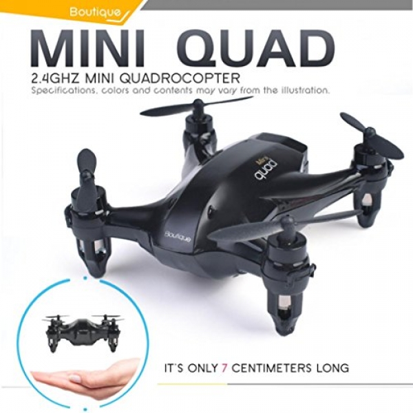 Dirance X165 4CH 2.4G Mini RC Quadcopter Drone, 3D Rolling Helicopter (Dark)