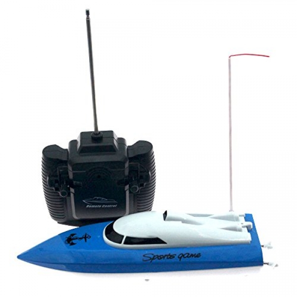 RC Boat for Ladies and Boys Electrical Birthday Reward for Children 4CH Radio Managed Boats/Ships Pool & Out of doorways Utilize (Blue)